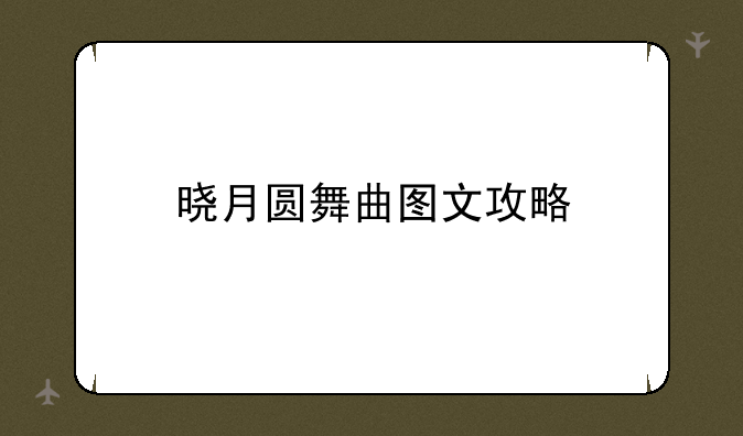 晓月圆舞曲图文攻略