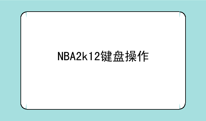 NBA2k12键盘操作